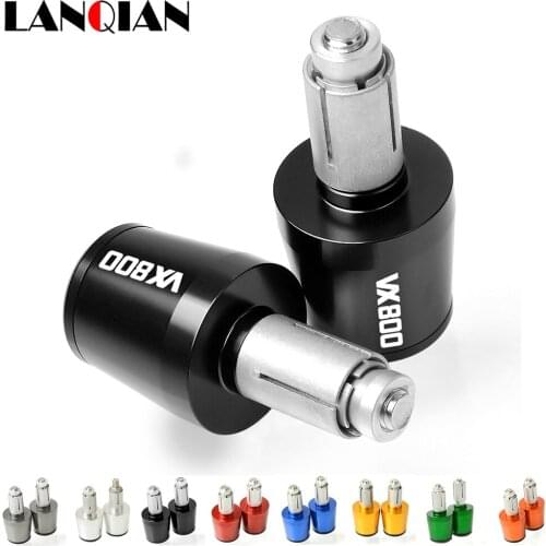 Motorcycle CNC Aluminum Accessories Handle Bar End Grips Cap For Suzuki VX800 VX 800 VS51B 1990 1991 1992 1993 1994 1995 1996