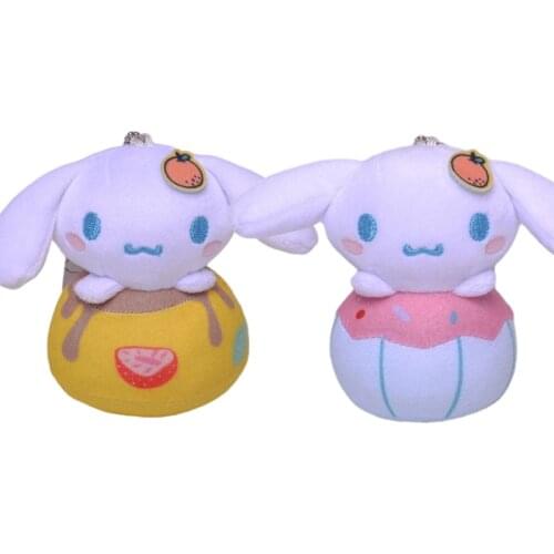 Cartoon Plush Doll Cinnamoroll Bag Pendant Kawaii Soft Plush Key Backpack Pendant Girls Appease Doll Toy Girl Birthday Gift 9cm