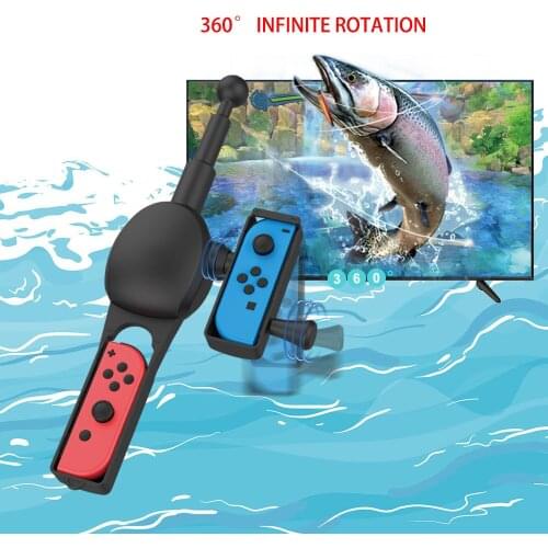 Fishing Game Kit Fishing Handle Fishing Rod For Switch JoyCon Fishing Spirits Easy Use Need to put your two Joy-con