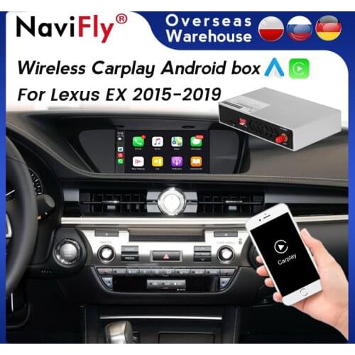 NEW Wireless Apple CarPlay Android Auto Decoder Box For Lexus EX 2015-2019 Support IOS Map Google Maps Mirror Link