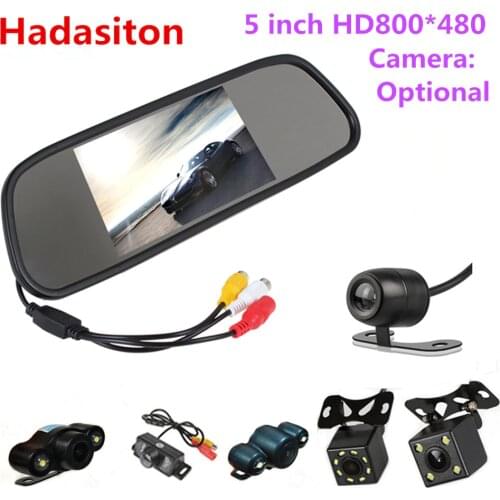 Reversing parking monitor 5 inch TFT LCD Color Screen Car monitor Rearview mirror monitor,Rearview camera optional