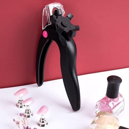 Household Salon Adjustable Nail Clipper Ladies Artificial Fake Nail Trimmer Manicure Tool with Removable Cap