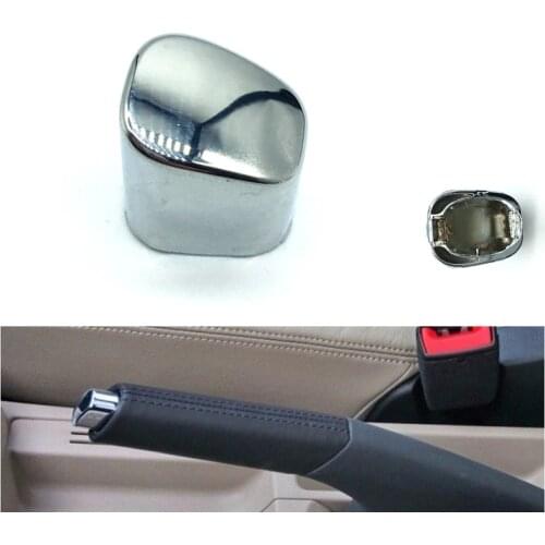 Car interior Parking HandBrake Lever Head Push Button Cover Chrome Decoration Shell For VW Polo CROSS 6RD 711 333 A 6RD711333A