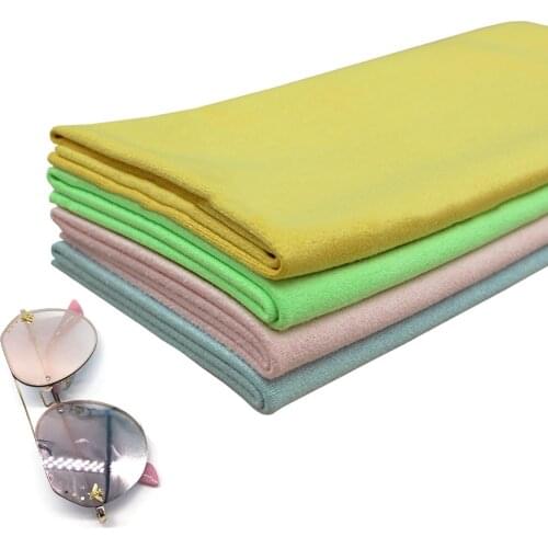 Behogar 4pcs 30 x 30cm Large Laptop Screen Microfiber Cleaning Wipes Cloth for Watches Camera Lens Glasses Phone Random Colors