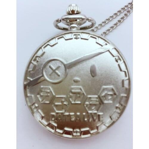 Datealive silver quartz Modern clock men and woman collection Necklace pocket watches gift