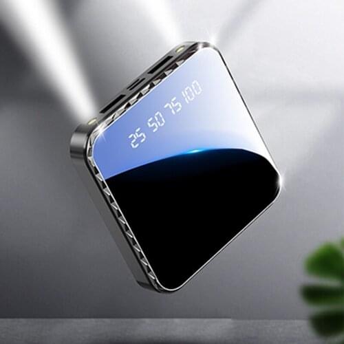 Mini Power Bank 30000mAh Portable Charger External Battery Flashlight LCD Digital Display Fast Charging Charger Xiaomi Iphone
