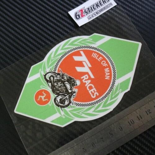 Sixsub ISLE OF MAN TT Races moto cars Reflective stickers decals waterproof sunscreen