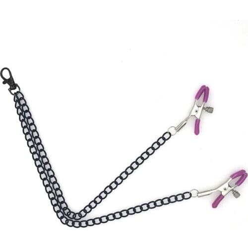 Nipple Clamps Metal Chain Milk Breast Nipple Clip Adult Games For Couples Flirt Toys Exotic Accessories