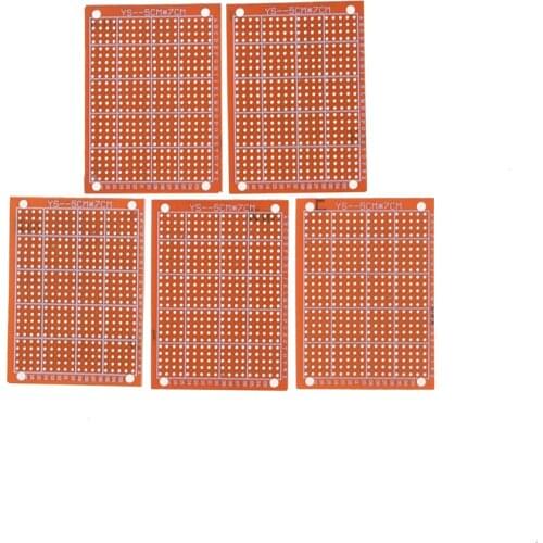 ZLinKJ 10pcs 5X7CM 1.2mm orange PCB Protoboard Circuit Board PCB Prototype PCB Board Single Side Copper PCB Plate