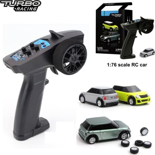 1:76 Turbo Racing RC Car Mini Full Proportional Electric Race RTR Car Kit 2.4GHZ Racing Experience Car Kids Toys New Patent Car
