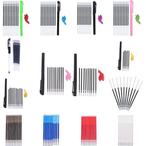 10/22pcs Erasable Refill Pens High Temperature Disappearing Fabric Marker Pen For Patchwork Fabric PU Leather Mark Sewing Tool