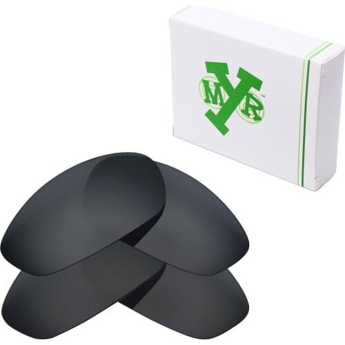 2 Pairs Mryok POLARIZED Replacement Lenses for Oakley Whisker Sunglasses Stealth Black & Black IR