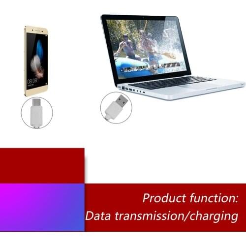 2 in 1 Output And Transmission V8 Micro USB 2.0 Flat Noodle Data Charger Cable For Android Cell Phones Light Weight White Color