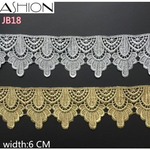 2 yards gold water soluble embroidery lace fabric lace necklace hair accessories lace trim LP-JB18