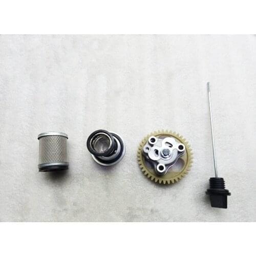 4 Pcs Motorcycle Engine Oil Pump Filter Screen Spring oil Dipstick For JIANSHE 250 ATV JS250 JIANSHE250 ATV250 Loncin 250-F