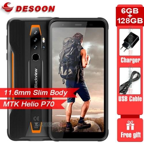 BLACKVIEW BV6300 Pro 6GB+128GB Smartphone 4380mAh Android 10 16MP real Cemare Mobile Phone NFC IP68 Waterproof OTG Rugged Phone
