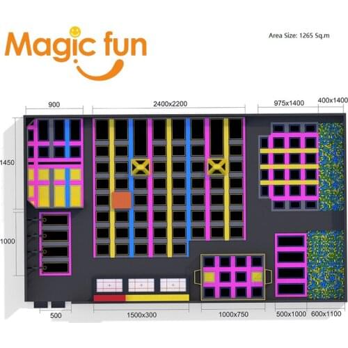 MAGICFUN large bungee re bounder trampoline indoor for sale malaysia