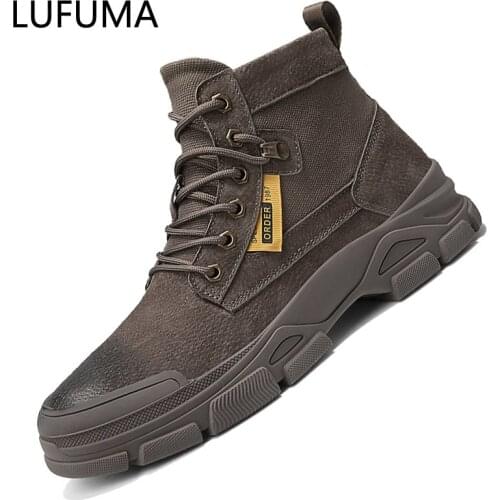 Men Military Tactical Boots Winter Leather Special Force Desert Ankle Combat Casual Boots Men Snow Army Outdoor Boots Footwear