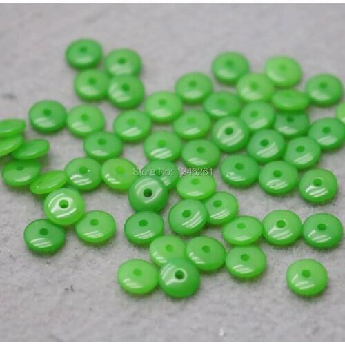 100PCS Green Beeswaxes Spacers separate beads Fittings for Accessory DIY Machining parts Design 8mm New Jewelry Making Findings