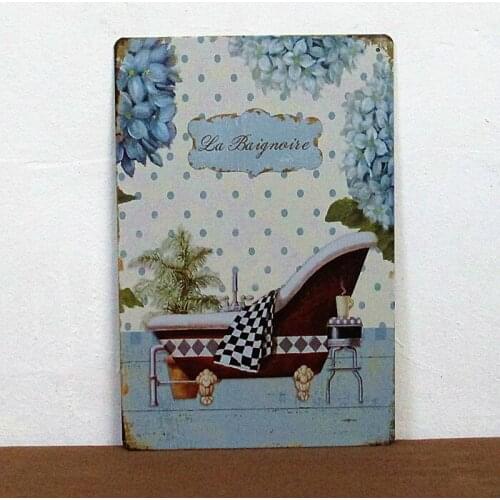 [ Mike86 ] Bathtub Tin sign Art Home decoration Hotel Pub Bar Vintage Wall Painitng AA-13 Mix order 20*30 CM