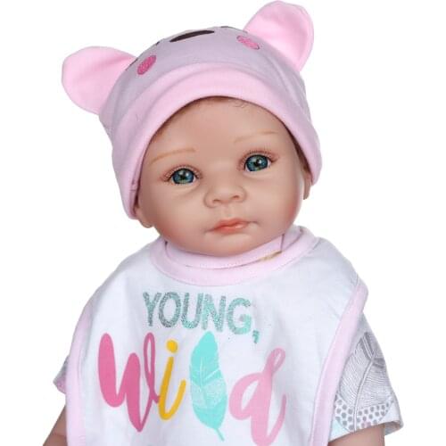NPK 55CM soft real touch baby doll reborn bebe toy life size 3Month cuddly baby collecible doll