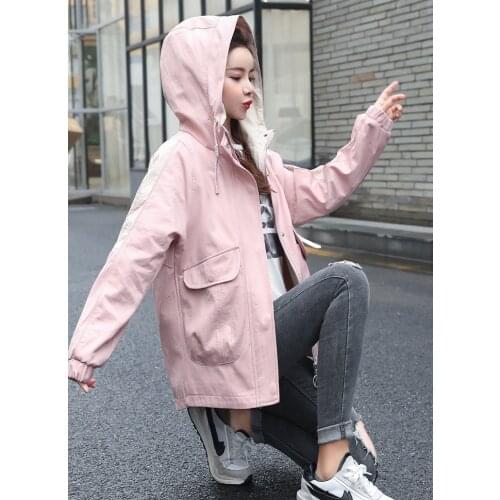 Женские плащи-ветровки Okkdey China At AliExpress