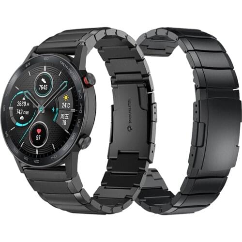 Stainless Steel Watchband Band For HONOR Magic Watch 2 46mm 42mm Smartwatch Metal Strap For MagicWatch Bracelet Silver Black