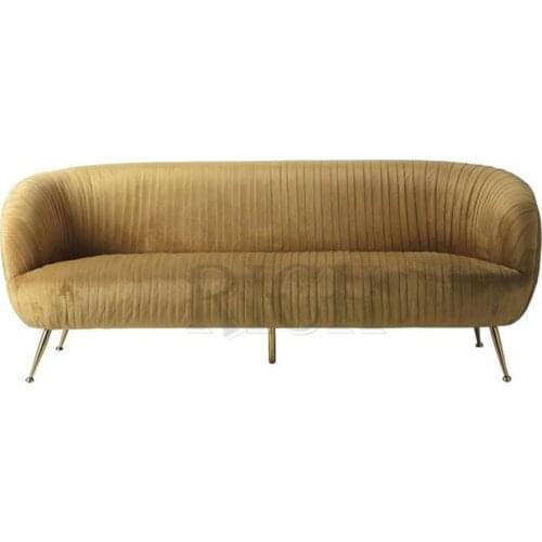 Luxury contemporary accent chairs with gold metal legs Nordic velvet chair gold fabric upholstered gold accent arm chair