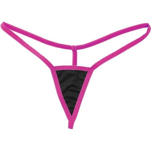 Womens Panties Erotic Sexy Lingerie Low Waist G-string Micro Bikini Bottom Swimwear Micro Mini Thongs T-back Panties Underpants