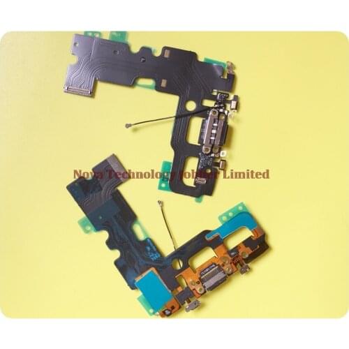 Wyieno 10Pcs/Lot 4.7" For Iphone 7 7G Charging Port Board Charger Flex Cable Phone Parts Dock Microphone Plug Audio Jack