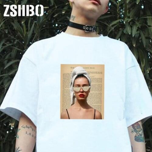 Female Printed Womens T-Shirt Harajuku jersey Tops Slim hoody Round shirts dropshipping vintage gym clothes vintage streetwear