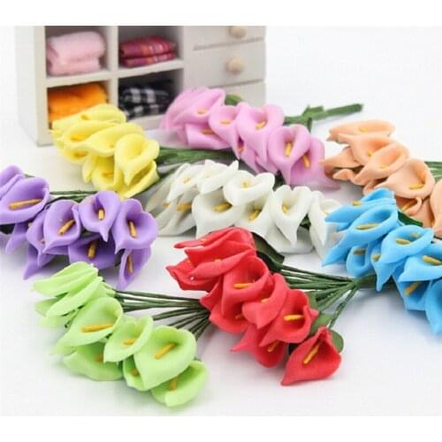 144pcs Artificial Flowers Roses Horseshoes DIY Accessories Handmade Materials Wedding Home Christmas Decor Paper Bouquet Crafts
