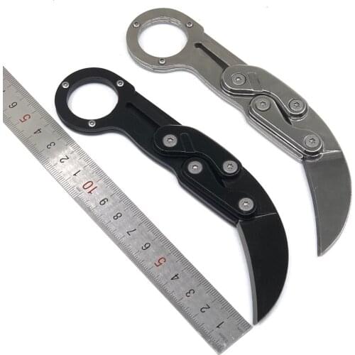 150mm Folding Karambit Knife Survival Tactical Pocket Knife Outdoor Combat Camping Hiking Hunting Knives EDC Defense Tool