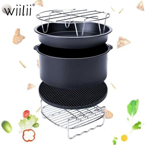 12Pcs Air Fryer Accessories For Power Air Fryer Dash Oven Deep Fryer Accessorie Fit All 4.2-6.8qt Air Fryer Liners Cooking Tools