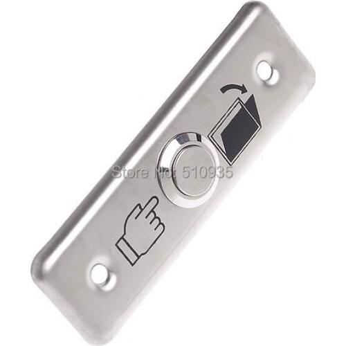 Free Shipping 10Pcs/Lot CJ-DB802 Durable Stainless Steel Door Exit Push Release Button Switch for Access Control