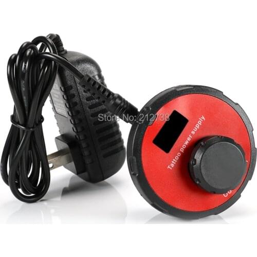 Tattoo Power Supply for Tattoo Machine Tattoo Artists Newest Digital LCD Mode Mini Power Red Color