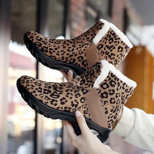Sts ankle boots cow-suede-leather boots natural-fur warm winter boots slip-on snow boots for women winter boots keep warm shoes