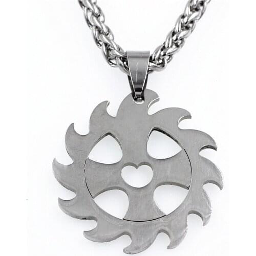 DGW Mens Hot wheels Charm Stainless steel Pendant Necklace Chain Color Jewelry For Men Drop shipping