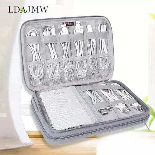 Home Digital Product Data Cable Mobile Power Mobile Phone Certificate Storage Organizer Bag Travel Storage Box