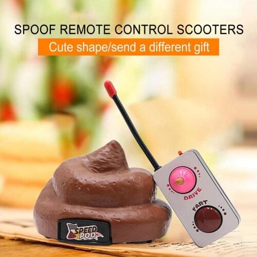 Prank Fake Poop Crap Poo Gross Joke Dirty Trick RC Toy Remote Control Car 360 Rotating Funny Joke Toys Halloween Props