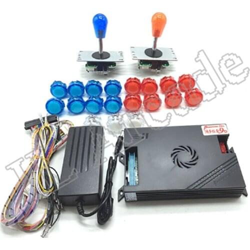 Pandora box 9D 2500 in 1 arcade diy joysticks kit + arcade kit 12V power adapter + copy sanwa button +cable