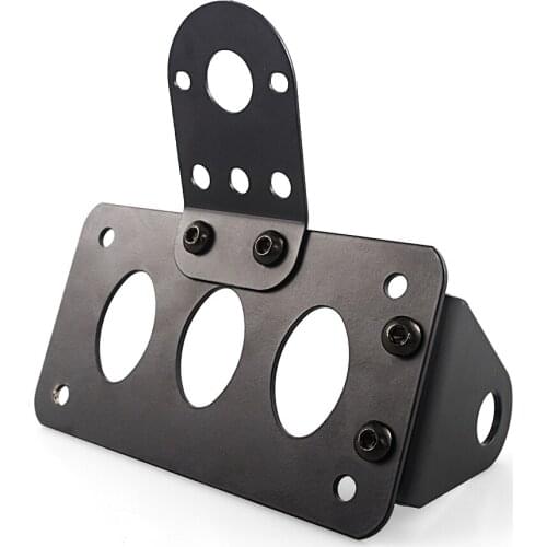 For Harley Bobber Chopper Motorcycle Side Mount License Bracket Holder License Plate
