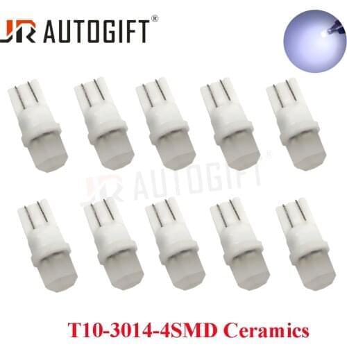 20PCS New bulb T10 W5W Ceramic 3014 4SMD 12V Wedge Licence Plate Light Turn Side Lamp Car Reading Dome Light Auto Parking Bulb