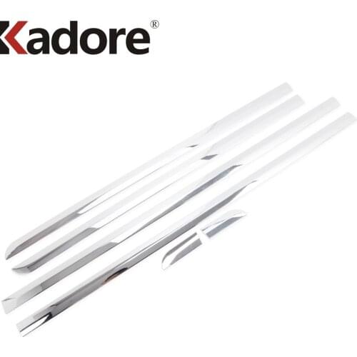 Side Door Body Trim For Hyundai Grand Starex H-1 i800 2018 2019 2020 Carbon Fiber Door Molding Strip Car Styling Accessories