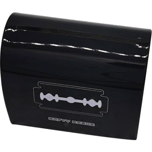 Durable Safety Razor Blade Storage Box Removable Bottom Portable Blade Disposal Case for Used Blades