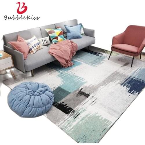 Bubble Kiss Large Living Room Rug Nordic Abstract Geometric Pattern Carpet Floor Hall Washable Non-Slip Bedroom Carpet Customize