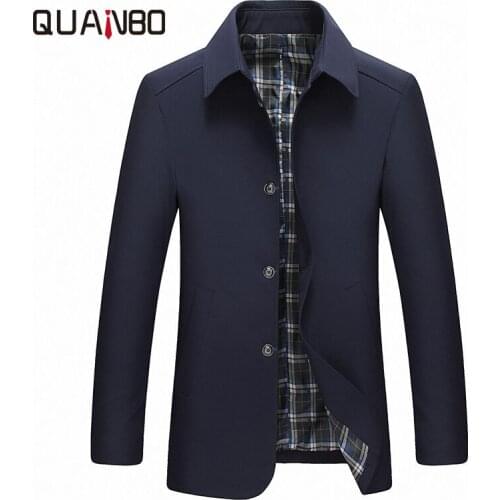 QUANBO Men's Classic Coats China