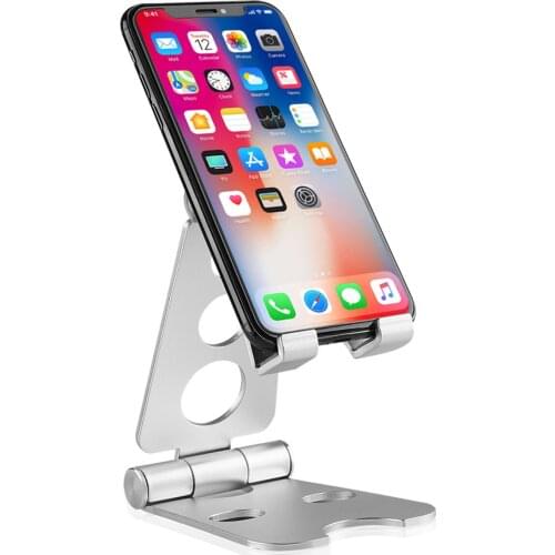 Foldable Rotatable Desktop Stand Phone Holder Tablet Holder Stand Mount for 8 inch Cellphones Tablets iPhone iPad Air Samsung