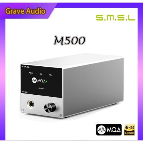 SMSL M500 DAC MQA Audio Decoder & Headphone Amplifier ES9038PRO ES9311 XMOS XU-216 DSD512 Hi-Res digital to analog converter