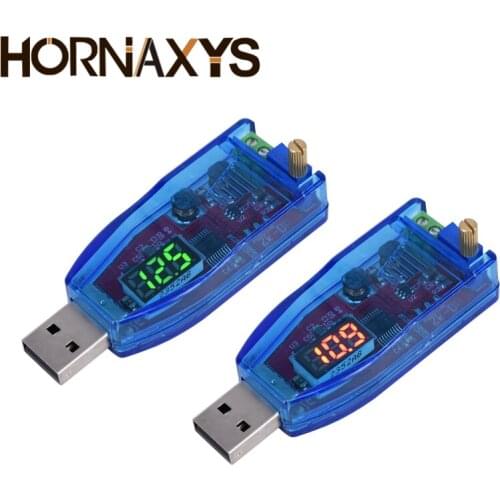 LED DC-DC 5V to DC 1-24V Adjustable Potentiometer USB Step Up/Down Buck Boost Converter Power Supply Voltage Regulator Module